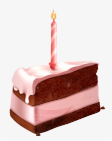 Cake - Transparent Birthday Cake Slice Png, Png Download , Transparent Png  Image - PNGitem