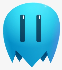Blue Ghost Cute Eyes - Emblem, HD Png Download, Transparent PNG