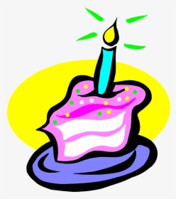 Transparent Piece Of Cake Png - Birthday Cake Slice Clipart, Png Download, Transparent PNG
