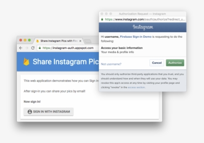 Instagram Oauth Login Consent, HD Png Download, Transparent PNG