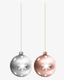 Free Png Hanging Christmas Ornamets Png Images Transparent - Silver Hanging Christmas Ornaments Transparent, Png Download, Transparent PNG
