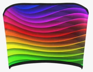 Rainbow Wavy Lines Bandeau Top - Graphic Design, HD Png Download, Transparent PNG