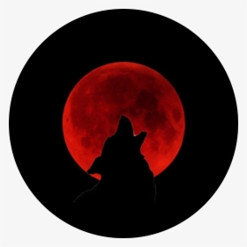 Transparent Wolf Howling Clipart - Red Moon Wolf Howling Png, Png Download, Transparent PNG