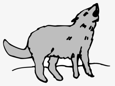 Gray Animal Coyote Howling - Coyote Clipart Png, Transparent Png, Transparent PNG