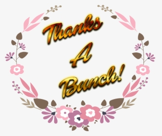 Thanks A Bunch Png Free Download - Cross-stitch, Transparent Png, Transparent PNG