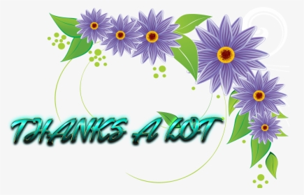 Thanks A Lot Png Background - Flower Background Vector Png, Transparent Png, Transparent PNG