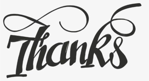 Thanks Word Art - Calligraphy, HD Png Download, Transparent PNG