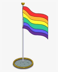 Rainbow Flag Pole - Transparent Pride Flag Png, Png Download, Transparent PNG
