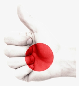 Japan Flag Hand Png, Transparent Png, Transparent PNG