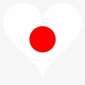 Image Of Love Shape Japan Flag Clipart , Png Download - Heart, Transparent Png, Transparent PNG