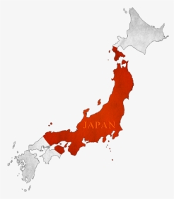 Transparent Japan Flag Clipart - Japan Map, HD Png Download, Transparent PNG