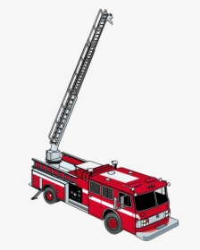 Fire Ladder Clip Art - Ladder Truck Clip Art, HD Png Download, Transparent PNG