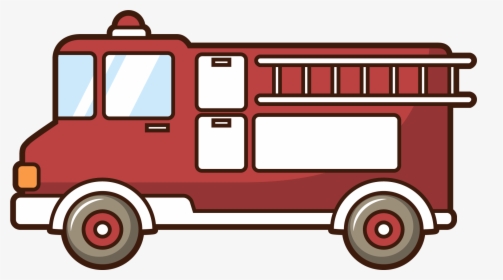 Simple Fire Engine Drawing, HD Png Download, Transparent PNG