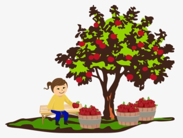 Fall Apple Tree Clipart, HD Png Download, Transparent PNG
