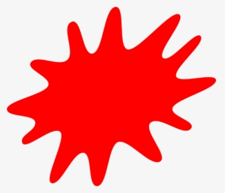 Red Paint Splatter Clip Art At Clker Com Vector Clip - Red Paint Splatter Clipart, HD Png Download, Transparent PNG