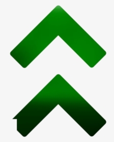 Green Up Double Arrows Set Png Image Clipart - Sign, Transparent Png, Transparent PNG