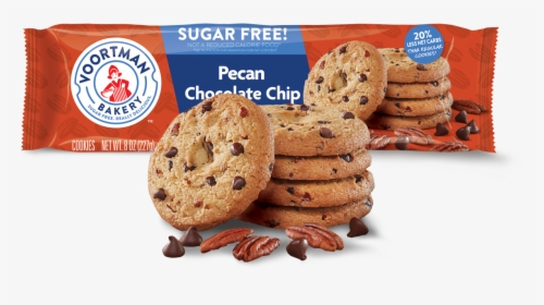 Sugar Free Pecan Chocolate Chip - Voortman Sugar Free Pecan Chocolate Chip, HD Png Download, Transparent PNG