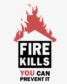 Fire Kills Logo Png Transparent - Fire Safety Fire Awareness Posters, Png Download, Transparent PNG