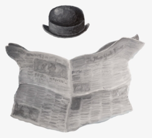 Reading The Newspaper Png - Bowler Hat And Newspaper, Transparent Png, Transparent PNG