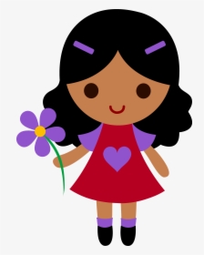 Animated Clipart Woman Sprinkles - Little Girl Clipart, HD Png Download, Transparent PNG