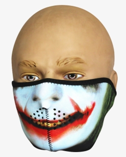 Joker Half Face Mask, HD Png Download, Transparent PNG