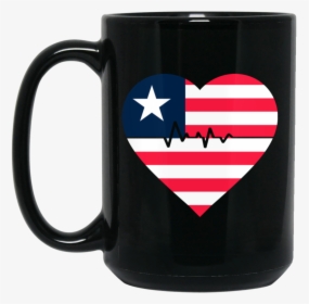 Liberia Puerto Rico Heartbeat Flag Funny T-shirt 11oz - Belong To A Needy Little, HD Png Download, Transparent PNG