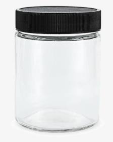 18oz Glass Jars With Lids Black, 18oz Glass Jar, Premium - Glass Jar Black Lid, HD Png Download, Transparent PNG