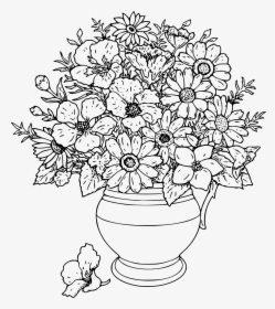 Hard Coloring Pages Flowers, HD Png Download, Transparent PNG