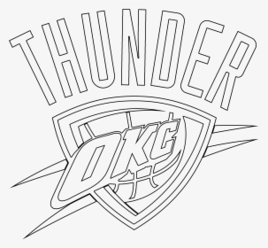 Transparent Oklahoma Outline Png - Okc Thunder Logo Outline, Png Download, Transparent PNG