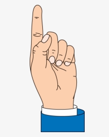 Hand Up Finger Pointing Up Png - Cartoon Hand Point Up Png, Transparent Png, Transparent PNG