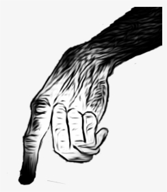 #zombie #ape #hand #scary #creepy #point #finger #cool - Creepy Hand Point Png, Transparent Png, Transparent PNG