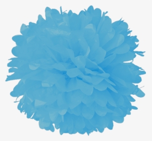 Powder Blue Tissue Pom Poms - Pom Pom Png, Transparent Png, Transparent PNG