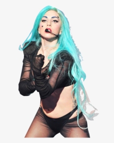 Lady Gaga Blue Hair , Png Download - Blue Hair Lady Gaga, Transparent Png, Transparent PNG