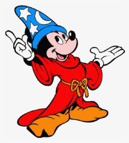 Mickey Mouse Mickey The Sorcerer Disney Halloween Characters - Magician Mickey Mouse, HD Png Download, Transparent PNG