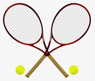 Guy Clipart Tennis - Tennis Rackets And Ball Clipart Transparent Background, HD Png Download, Transparent PNG