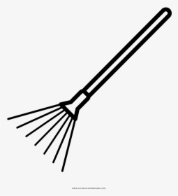 Rake Coloring Page - Pickaxe Coloring Page, HD Png Download, Transparent PNG
