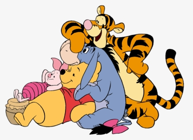 Winnie The Pooh And Friends Clip Art - Winnie The Pooh Tigger Eeyore And Piglet, HD Png Download, Transparent PNG