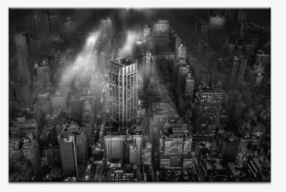 New York City - City Black And White Mist, HD Png Download, Transparent PNG