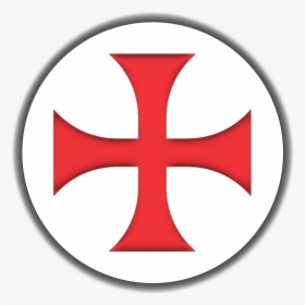 Large Templar Cross On Black Background - Cross Templar, HD Png Download, Transparent PNG