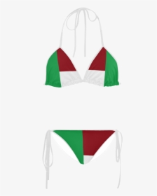 Italian Flag Custom Bikini Swimsuit - Illustration, HD Png Download, Transparent PNG