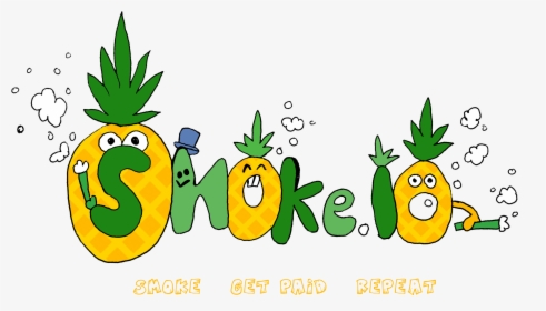 Pineapplesmokelogo - Cartoon, HD Png Download, Transparent PNG