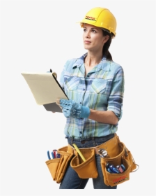 Construction Worker Png - Girl Construction Worker Png, Transparent Png, Transparent PNG