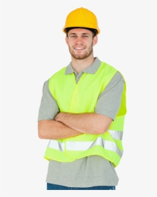 Construction Worker Folded Arms , Png Download - Man, Transparent Png, Transparent PNG