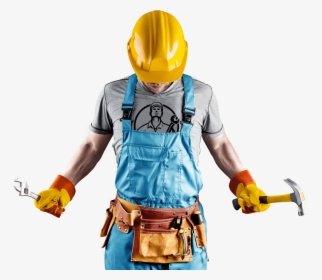 Construction Worker With Tool Belt Png, Transparent Png, Transparent PNG
