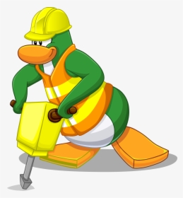 Club Penguin Wiki - Club Penguin Construction Worker, HD Png Download, Transparent PNG