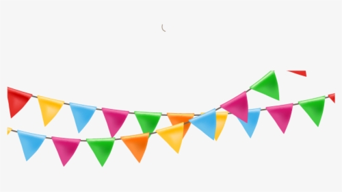 Festival Balloon Streamers Flag Paper Ribbon Clipart - Colorful Flag Png, Transparent Png, Transparent PNG