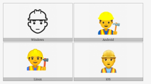 Construction Worker On Various Operating Systems - End Of Ayah Symbol, HD Png Download, Transparent PNG