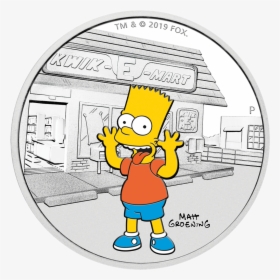 Iktuv21989 2 - Bart Simpson Coin, HD Png Download, Transparent PNG