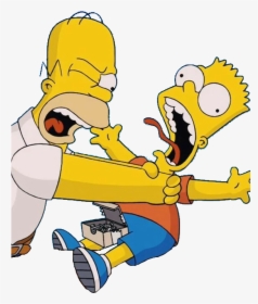 Amor Imagen De Bart Simpson Clipart , Png Download - Homer And Bart, Transparent Png, Transparent PNG