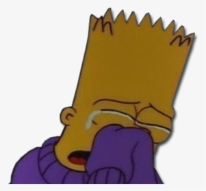 #bart #bartsimpson #sad #headphone #cry - Bart Simpson Head Png Sad ...